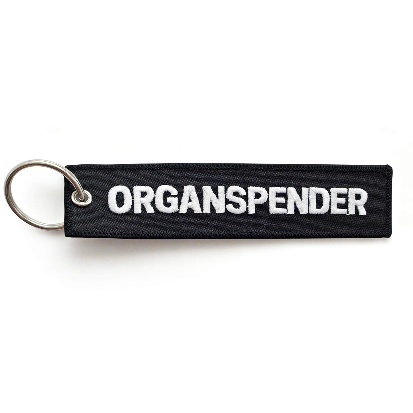 ORGANSPENDER - Motorrad Schlüsselanhänger - bestickt & kratzfest - 130 x 30 mm